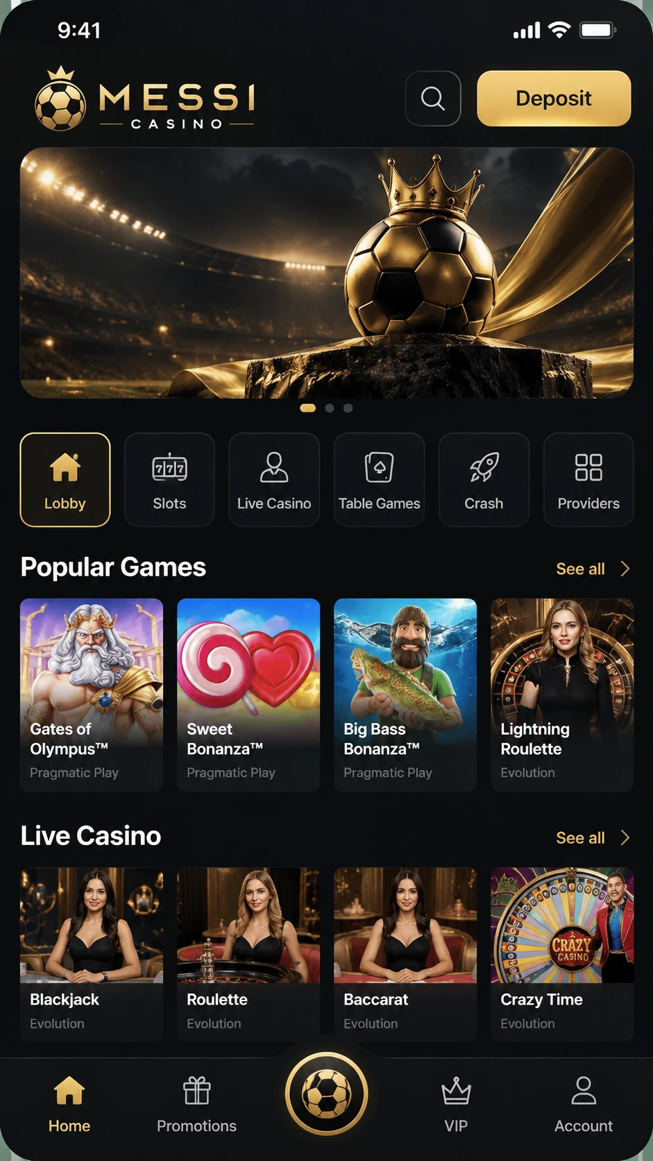 Messi Casino App
